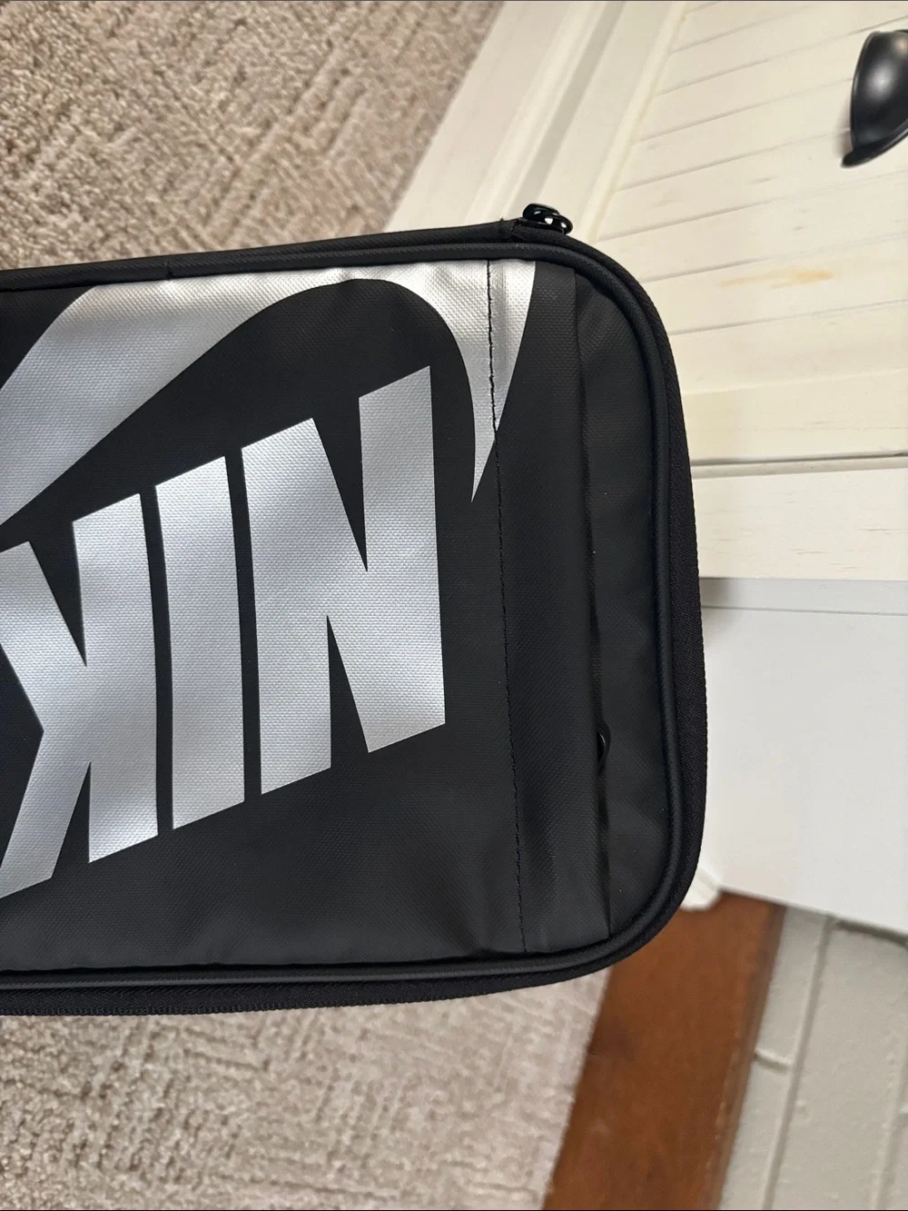 Nike Black Lunch Bag with Silver Logo